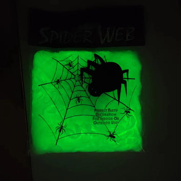 Halloween Decoration Luminous Spider Cotton