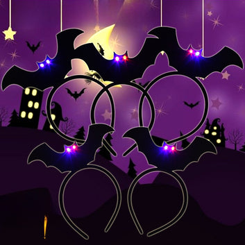 Halloween Glowing Bat Headbands