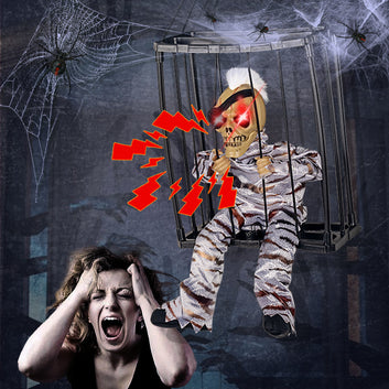 Halloween hanging Ghost toy prisoner cage ghost