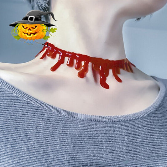 Halloween Simulation Bleeding Necklace