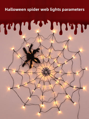 Halloween decorative lights: Glowing spider lights